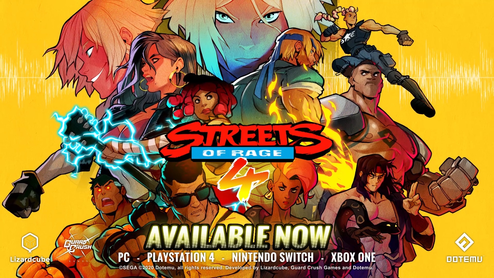 Streets of Rage 4 is now available on PC, Nintendo Switch, PlayStation 4, Xbox One